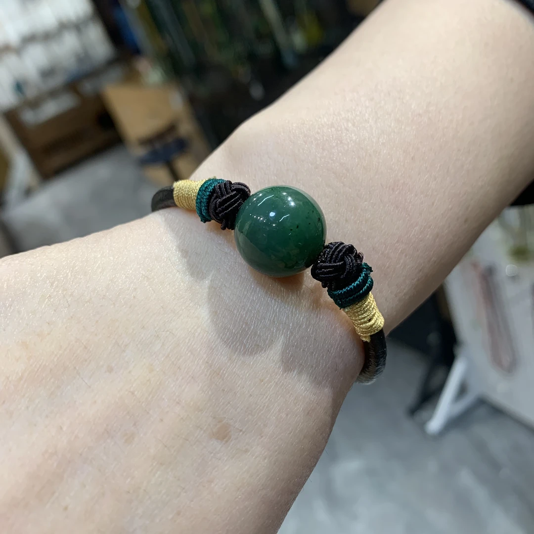 和田玉精品转运珠手链手串