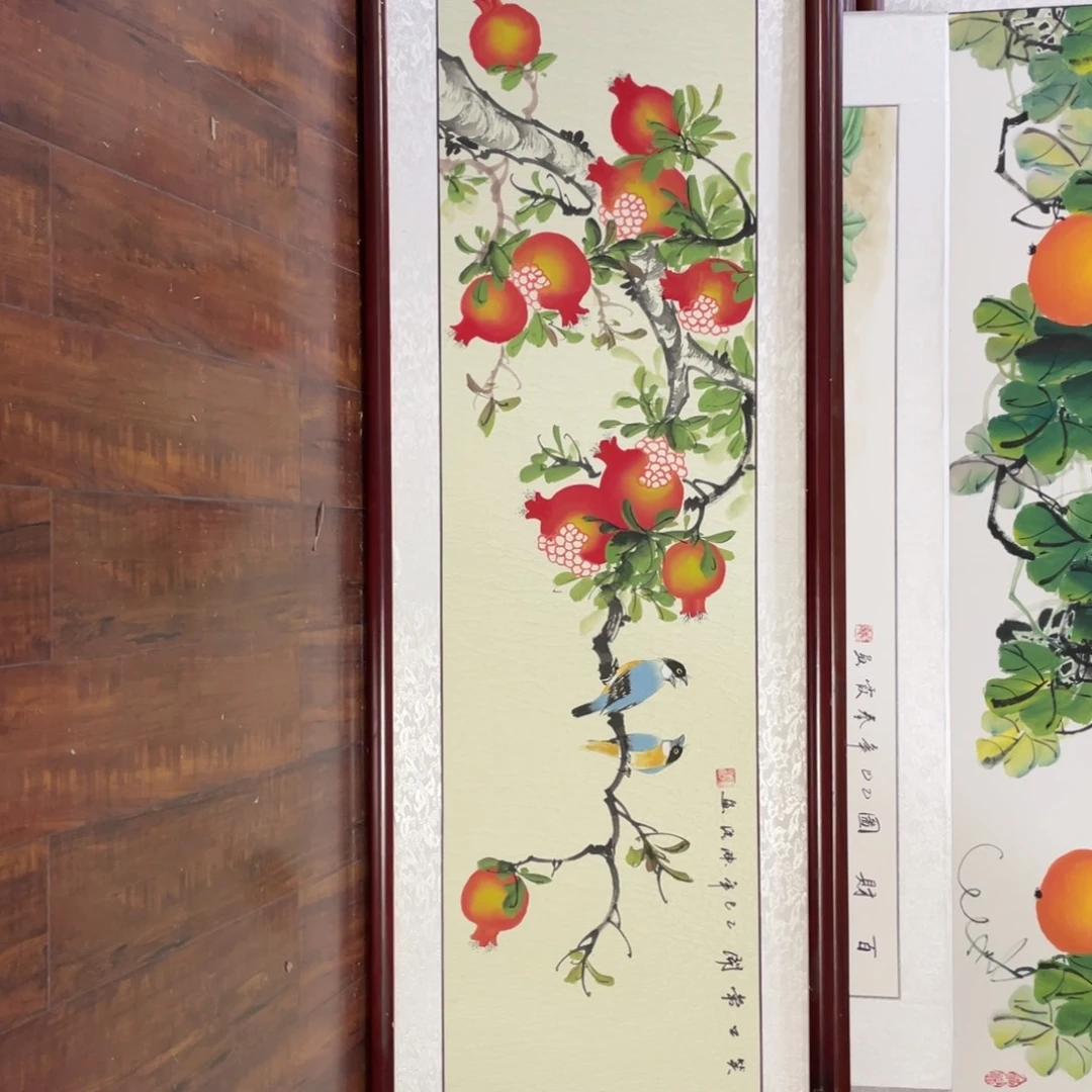 国画带框尺寸48*163厘米