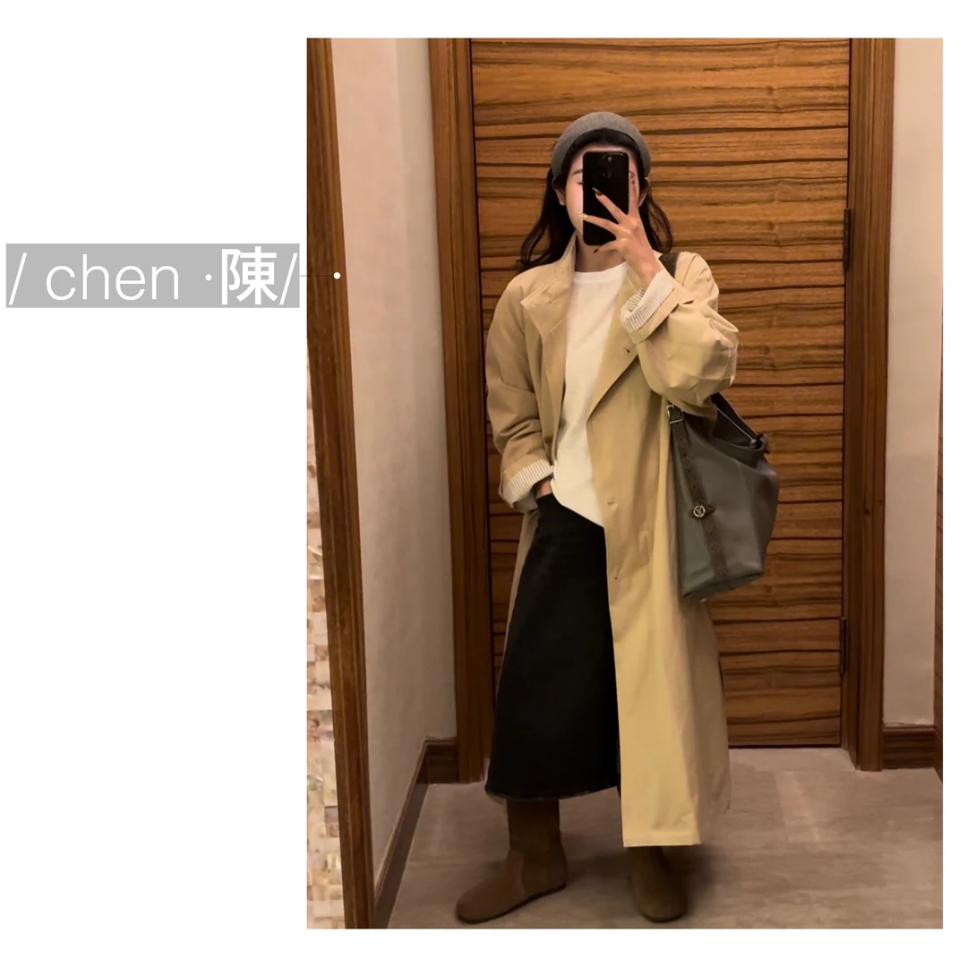 chen · 陳 【简洁风衣】百搭风衣外套