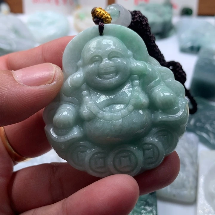 颈饰未镶嵌翡翠保真天然a货翡翠