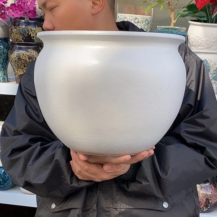 紫砂花盆口30高25福利