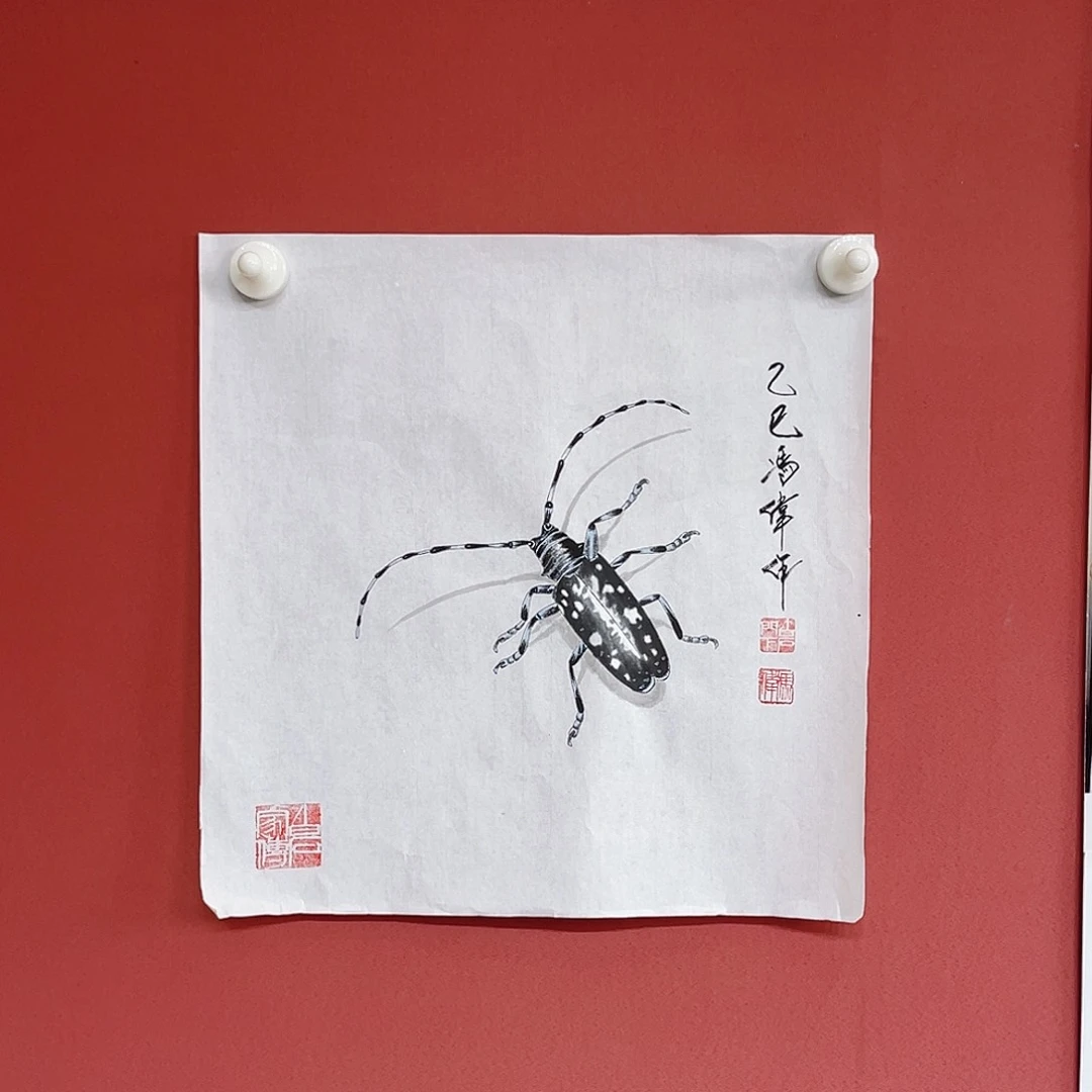 国画冯伟老师手绘国画作品音浩