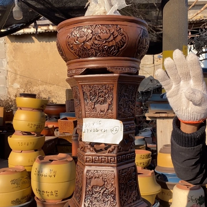 紫砂花盆紫砂特价包邮