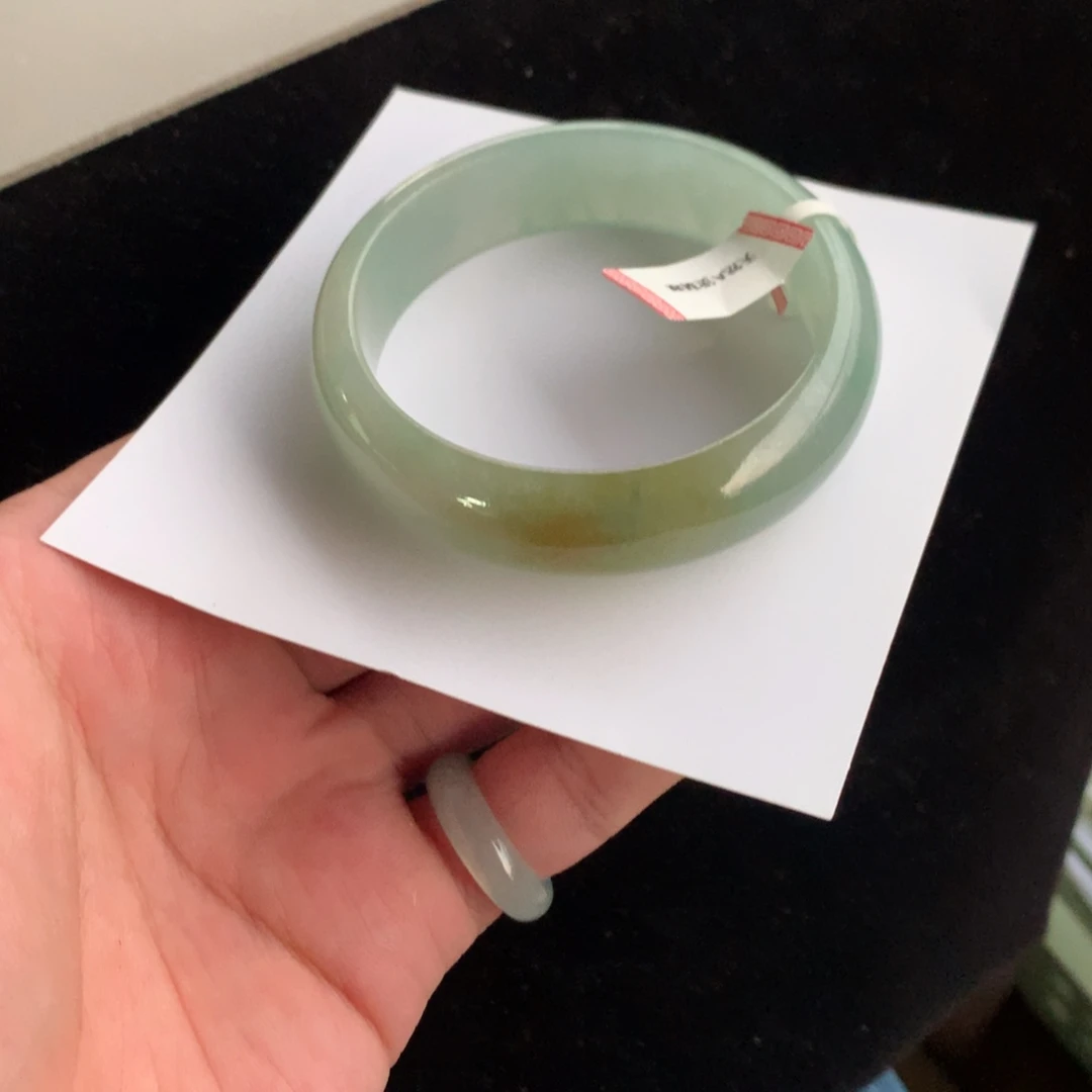 翡翠未镶嵌手镯66号55.5