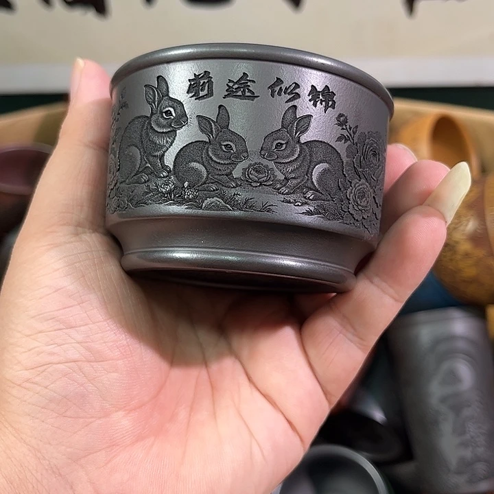 茶杯紫砂全手工紫砂主人杯
