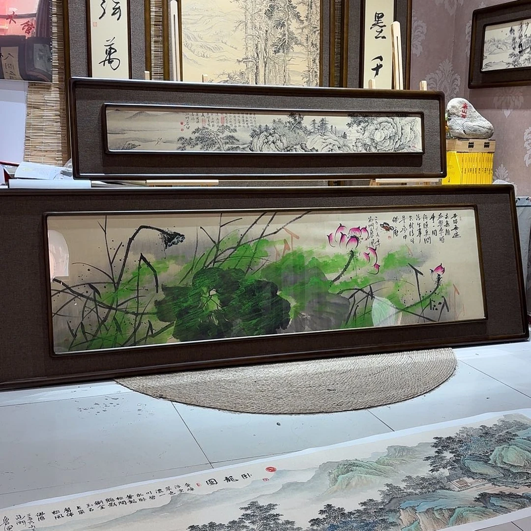 朱***砂国画真人手绘作品