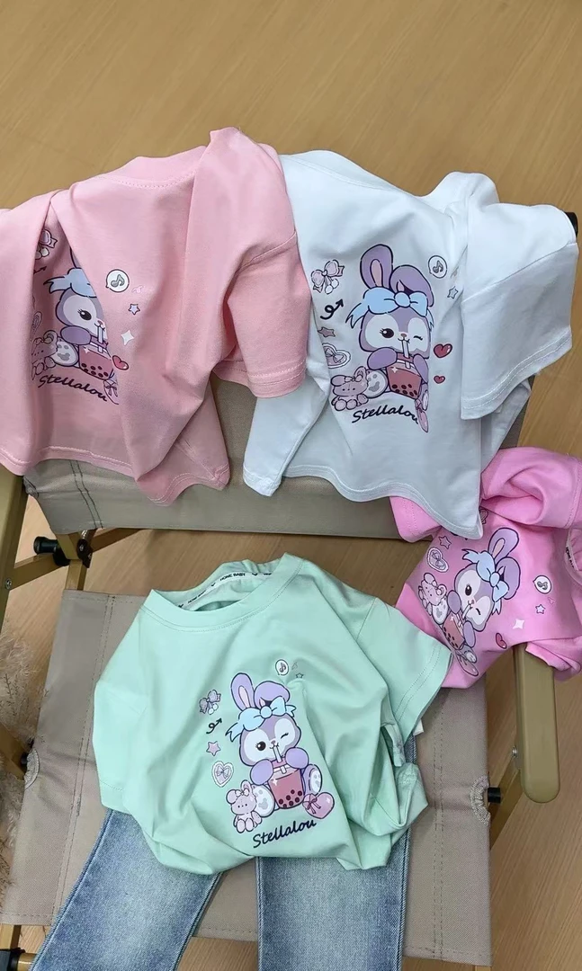 纯棉休闲夏季卡通T恤