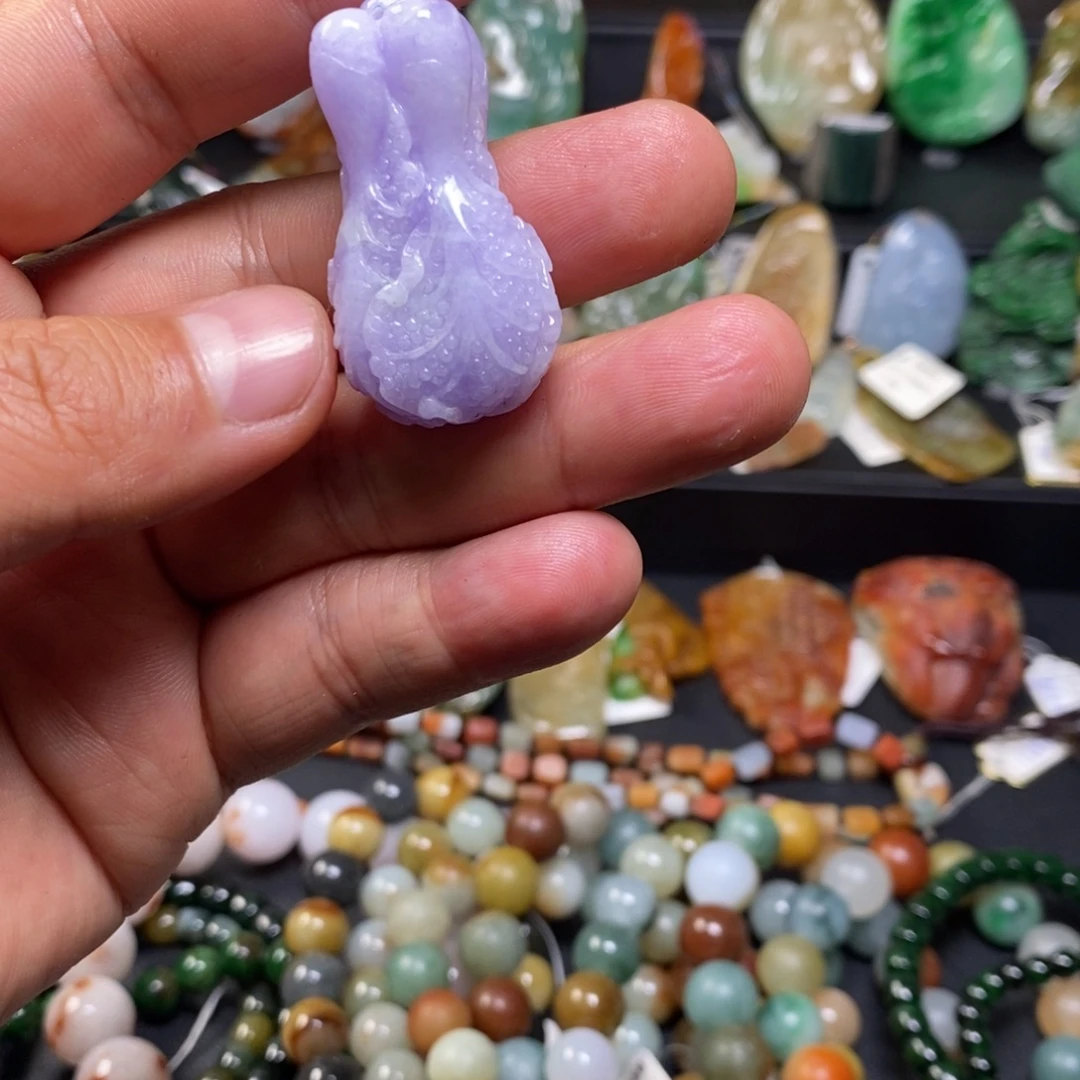 翡翠未镶嵌手串白菜