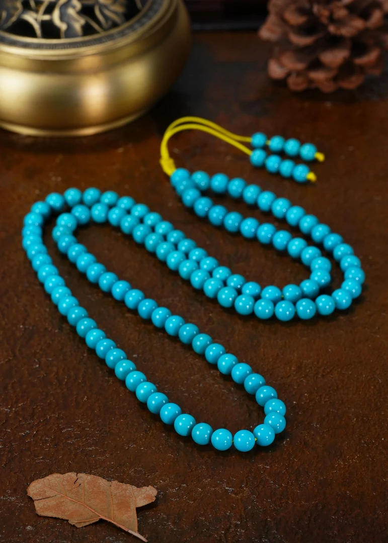 【婧婧精选】 臻品 · 绿松圆珠108项链 多样性发