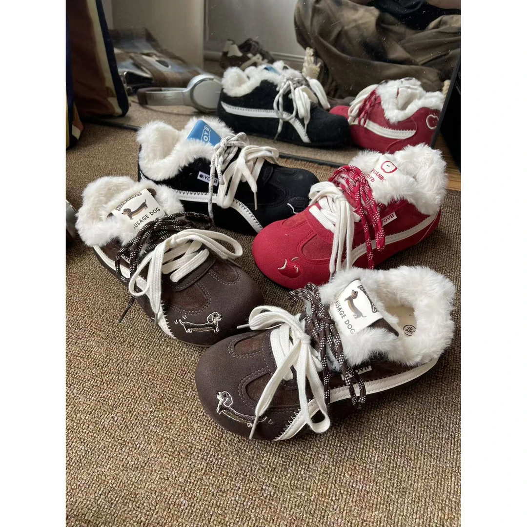 【加绒款】舒适百搭时尚软底复古真皮休闲鞋2025秋季新款增高女鞋