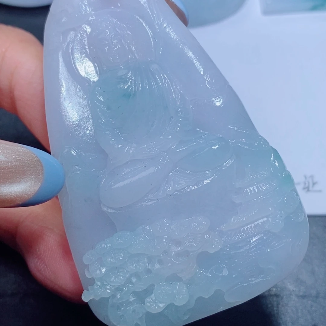 定制翡翠未镶嵌定制翡翠毛货挂件