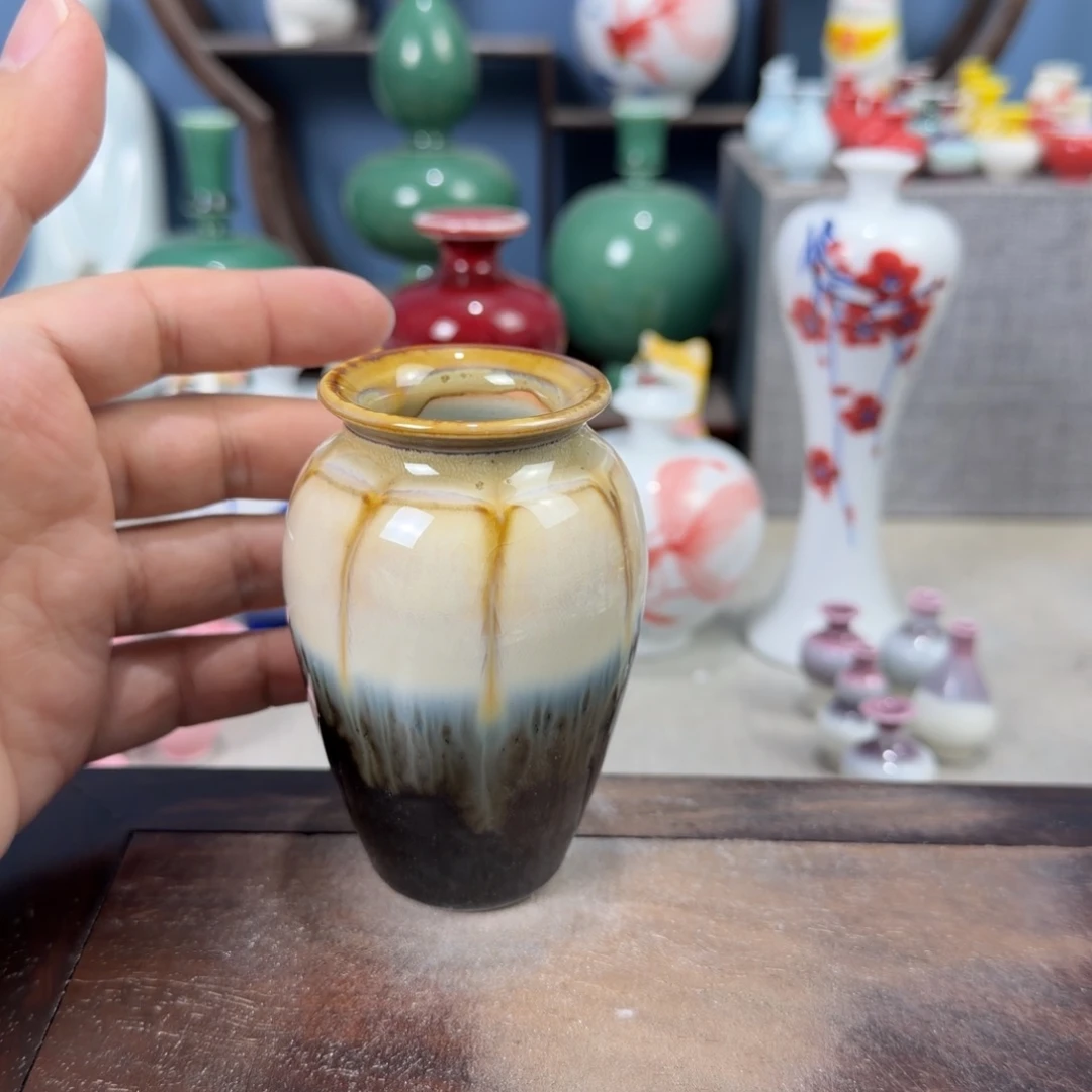 陶瓷手工小花器摆件