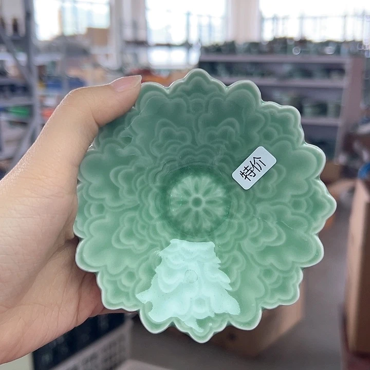 龙泉云间青瓷小米茶器