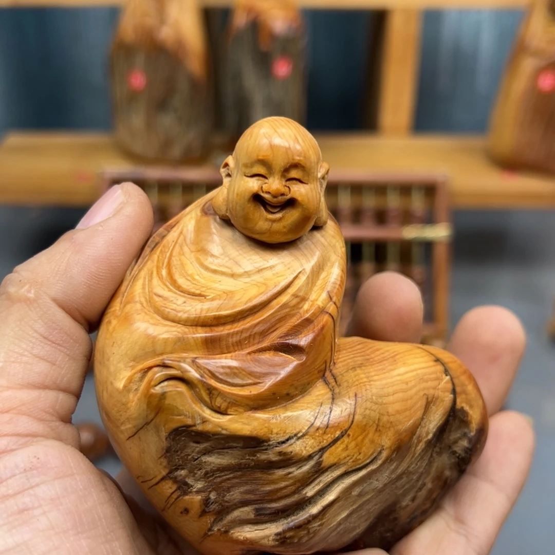 @***八木崖柏木摆件手把件