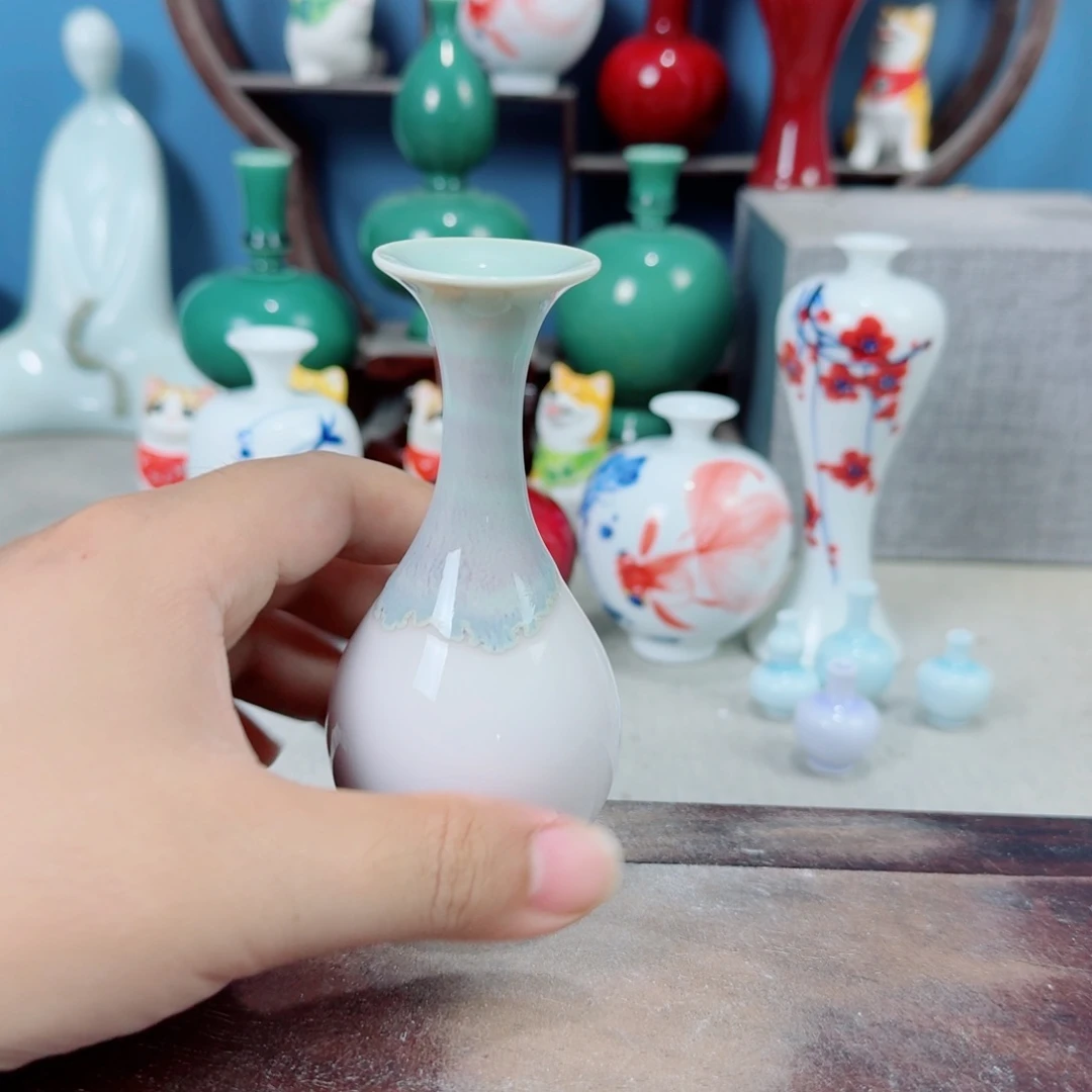陶瓷手工小花器摆件