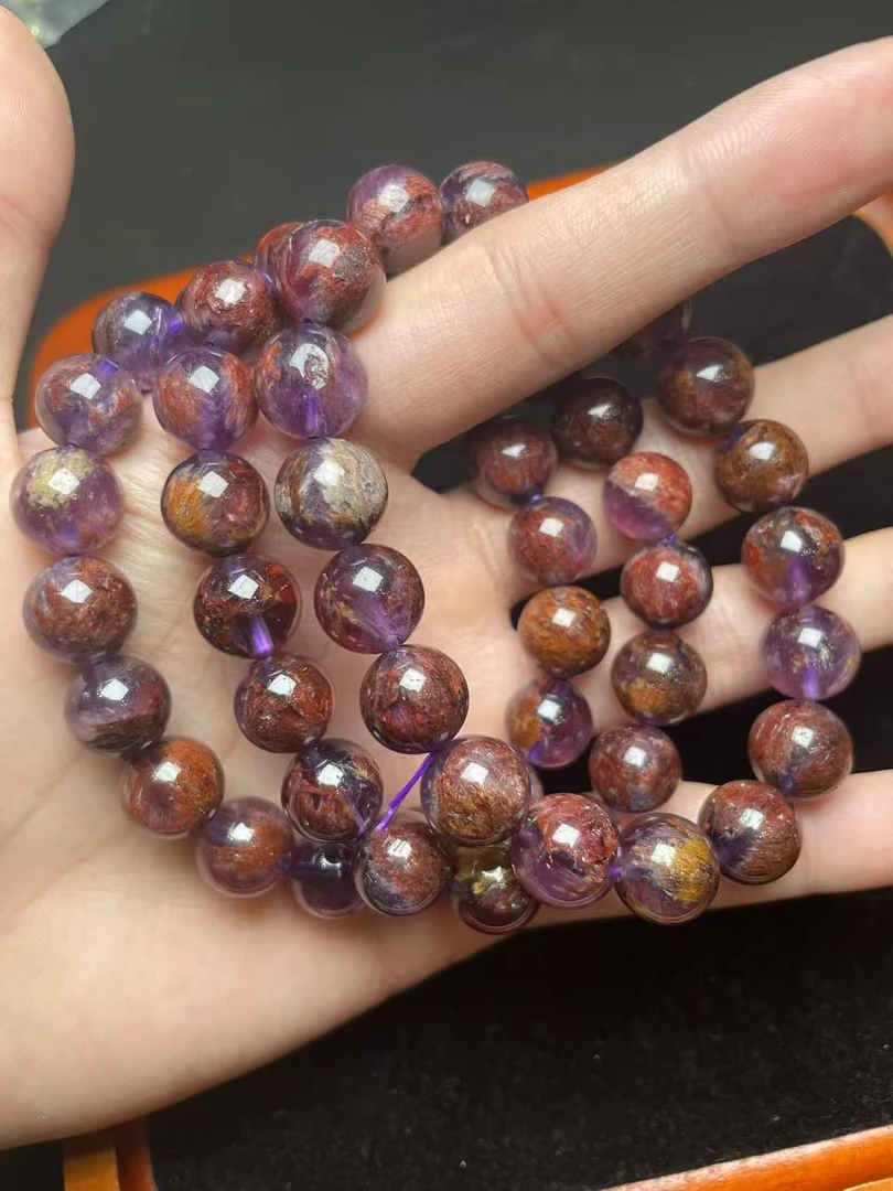 【现场收货】天然紫幽灵水晶手串 多样性发货发一件 gy1/08
