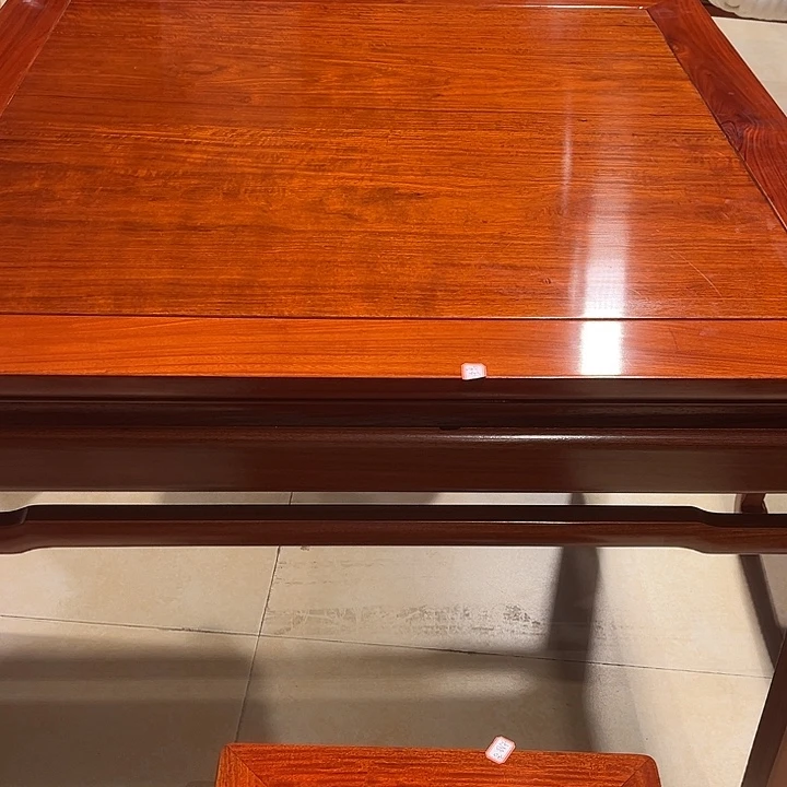 大***兽案台花梨木类缅甸花梨木八仙桌尾款