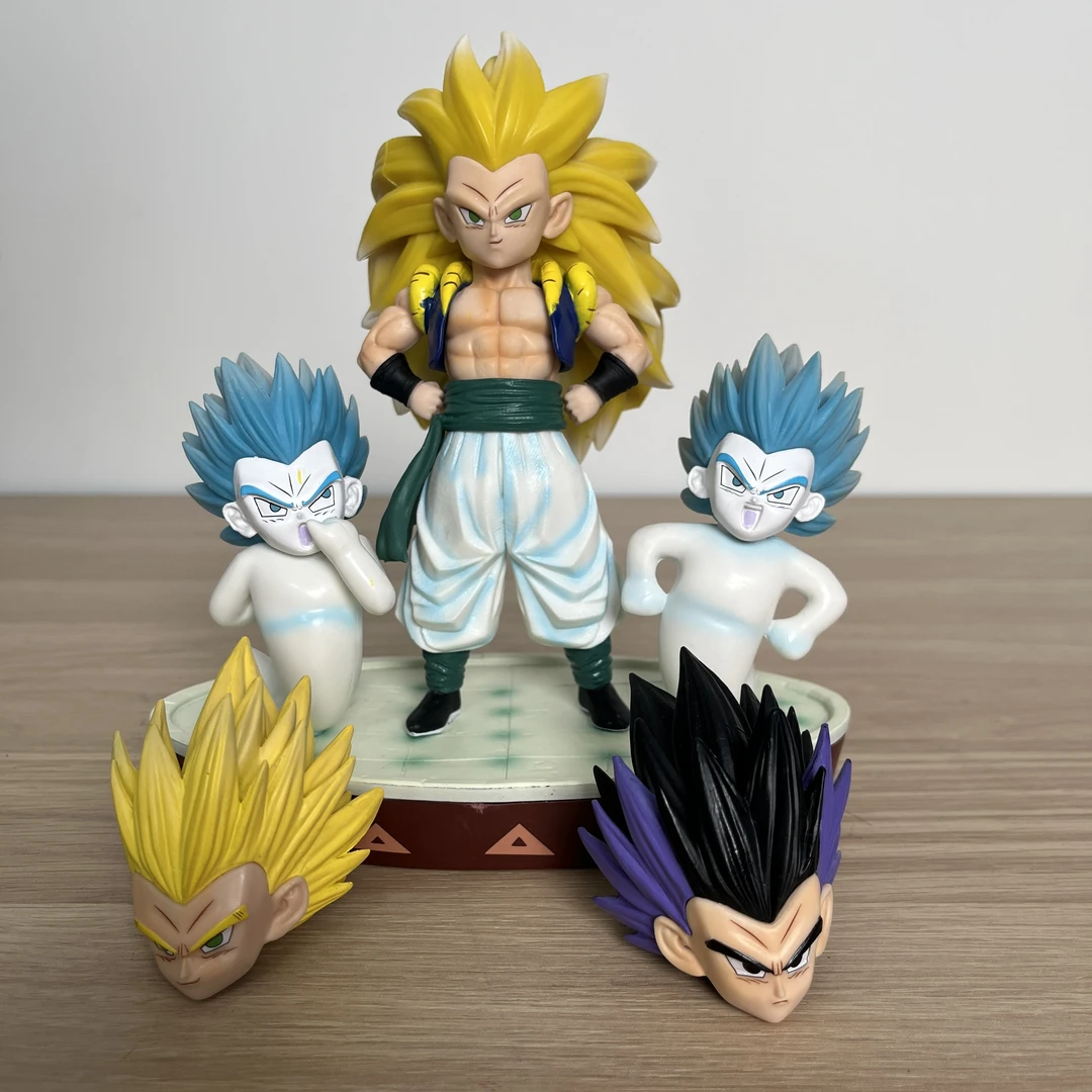 【全款现货】七龙珠系列 悟天克斯 三头雕 带地台  潮玩手办