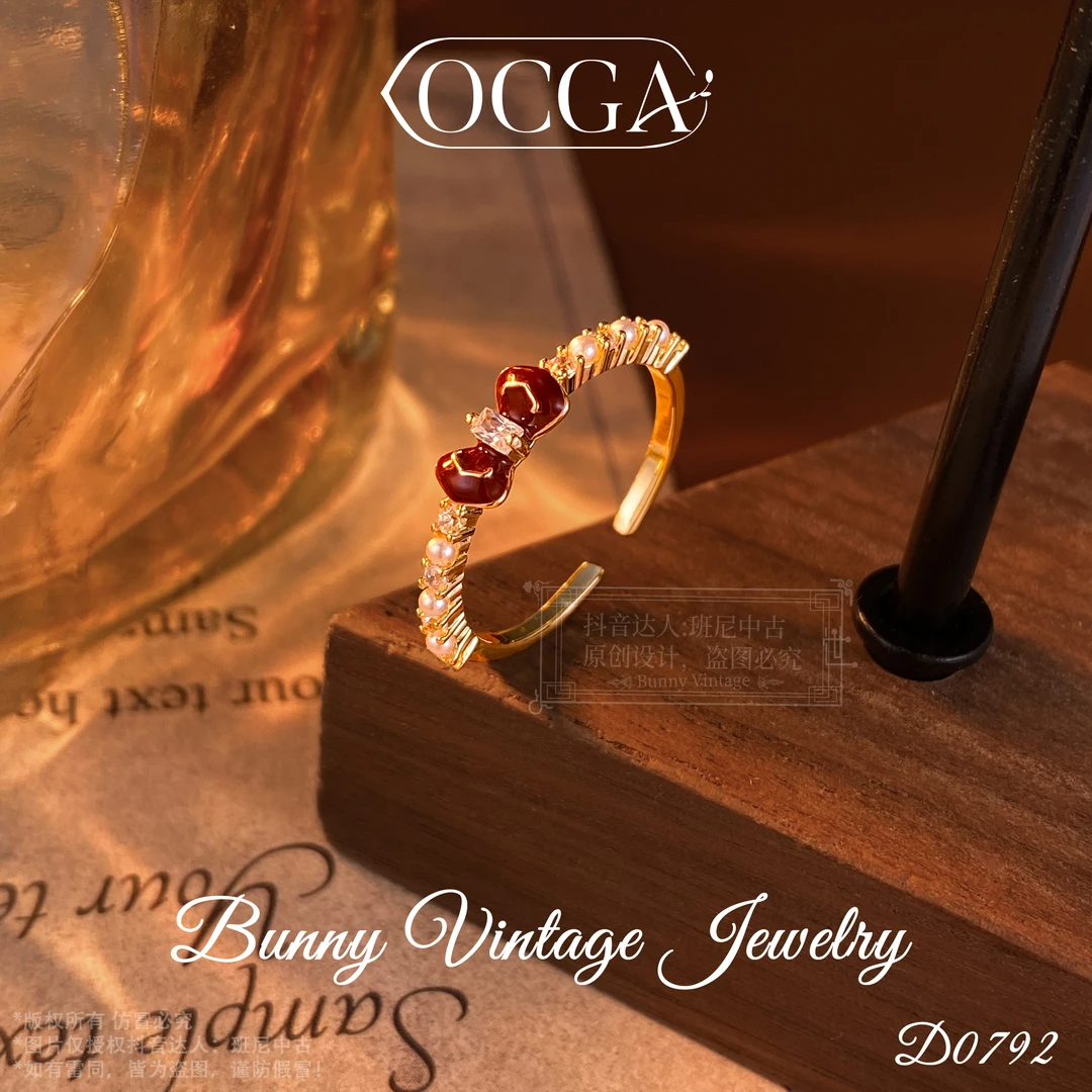 D0792 法【酒红少女】秋冬OCGA 欧斯伽斯限定戒指