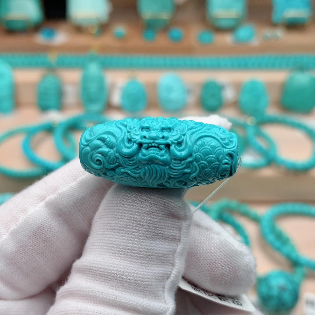 绿松石未镶嵌珠宝奇石14mm