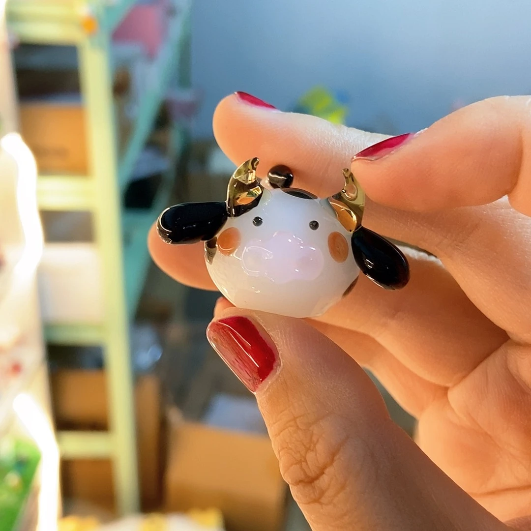琉璃手工艺品汤圆牛