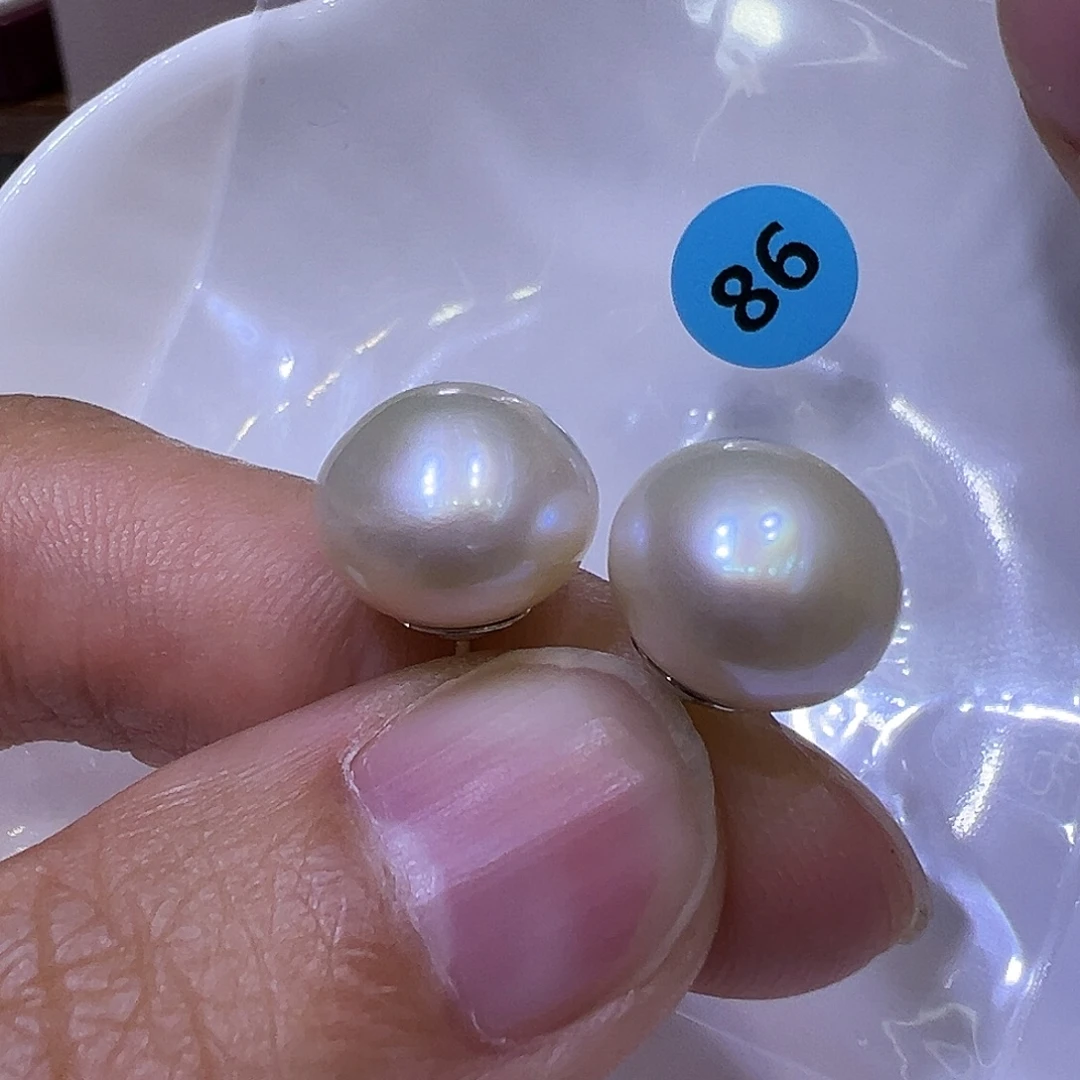 耳饰淡水珍珠银S925镶嵌