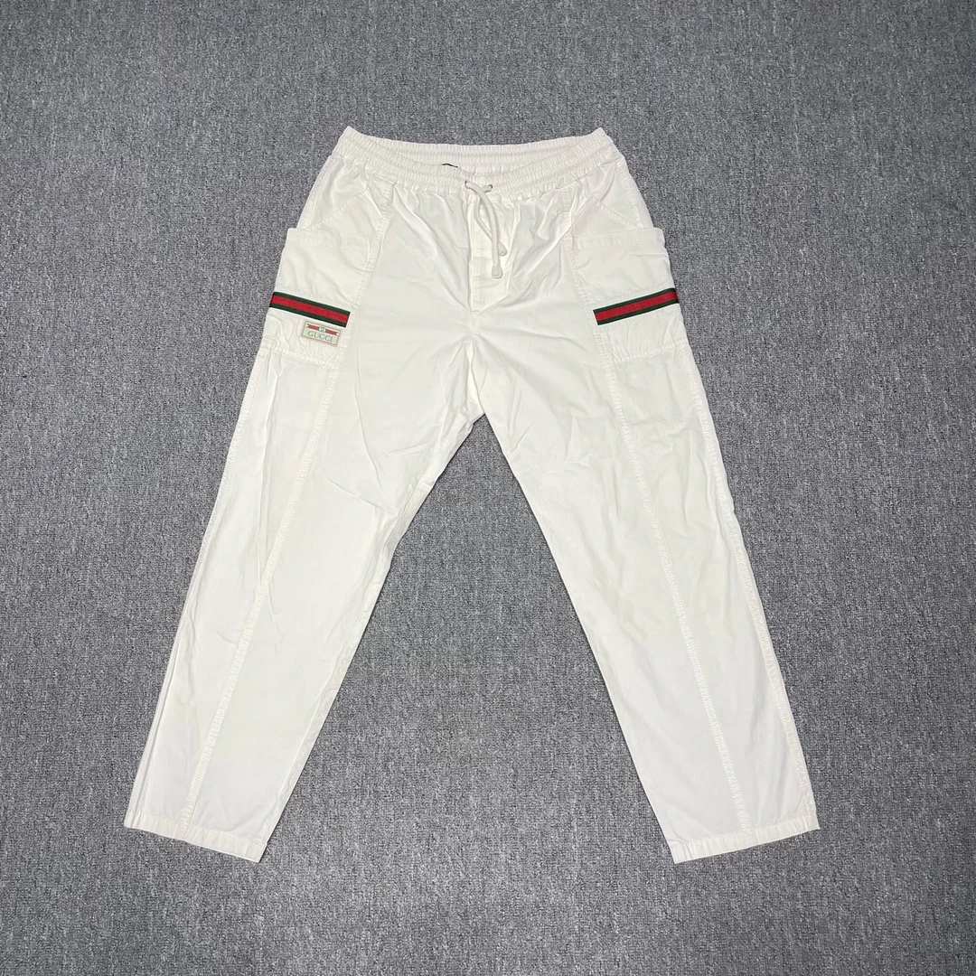 99新 GUCCI/古驰 抽绳工装裤/50码