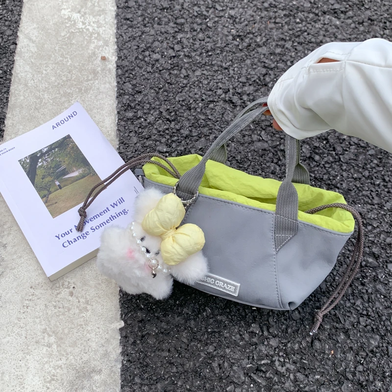 -ZSYGBB-韩版小众时尚手提小托特包迷你饺子包运动百搭单肩斜挎包