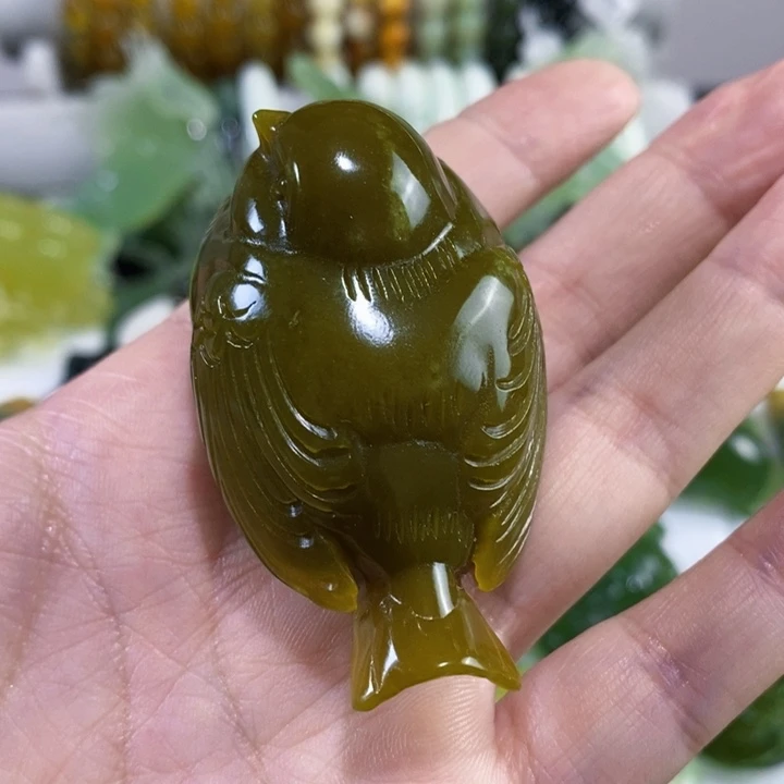 未镶嵌岫玉手把件