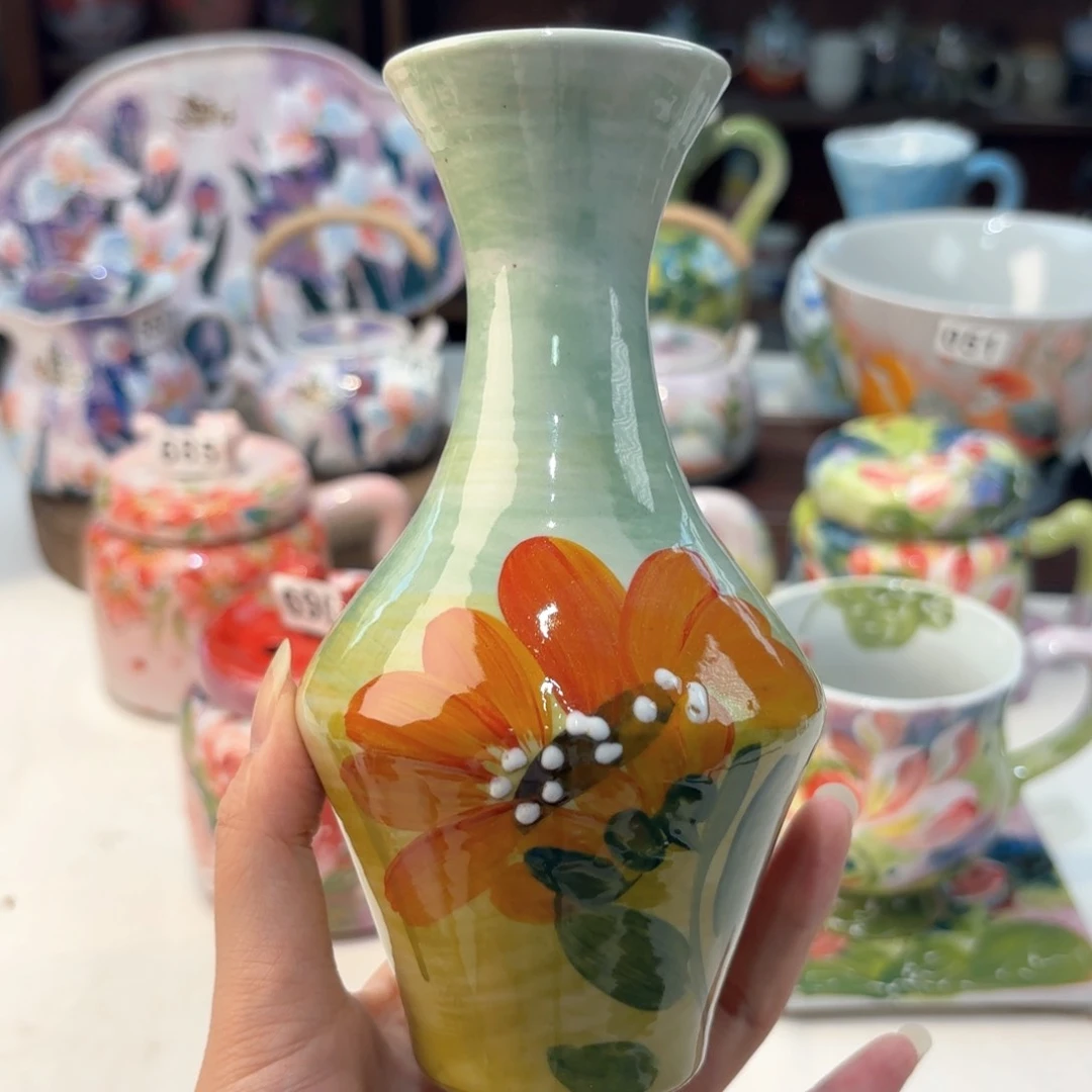 景德镇手绘高温釉下彩陶瓷茶具