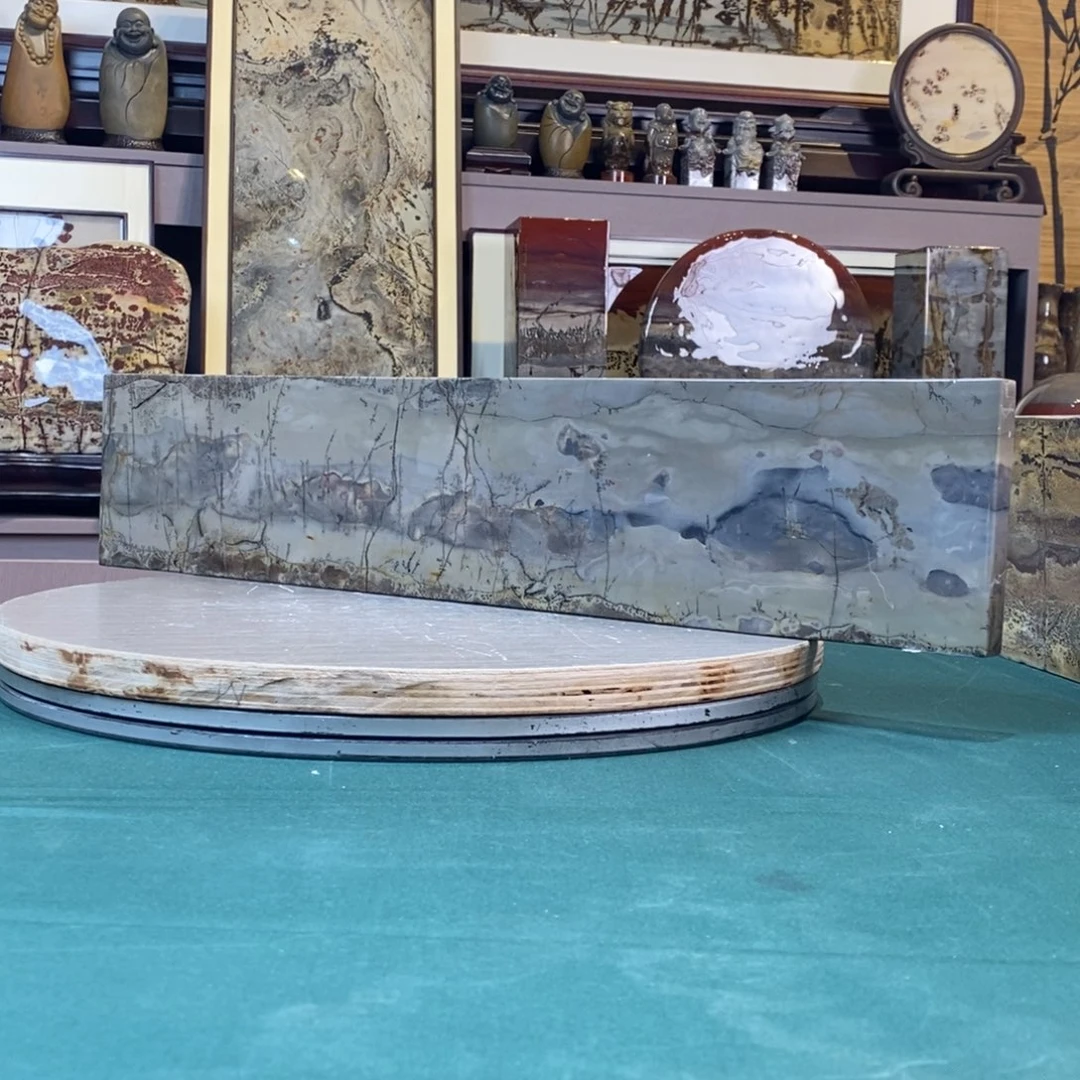 石材广西国画石草花石