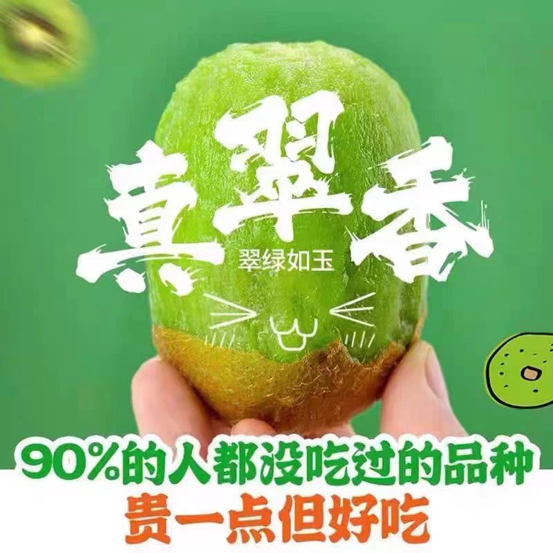 陕西周至翠香绿心猕猴桃新鲜采摘当季水果鲜甜多汁富含维C