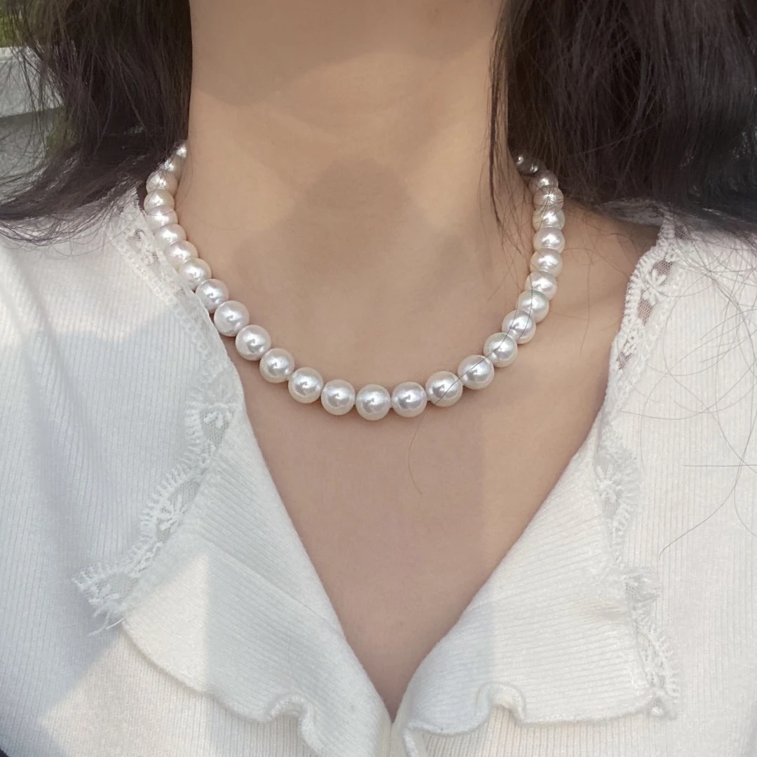 【姐弟珍珠10-11】无核大龙珠大点位正圆微瑕气质白色时尚百搭强