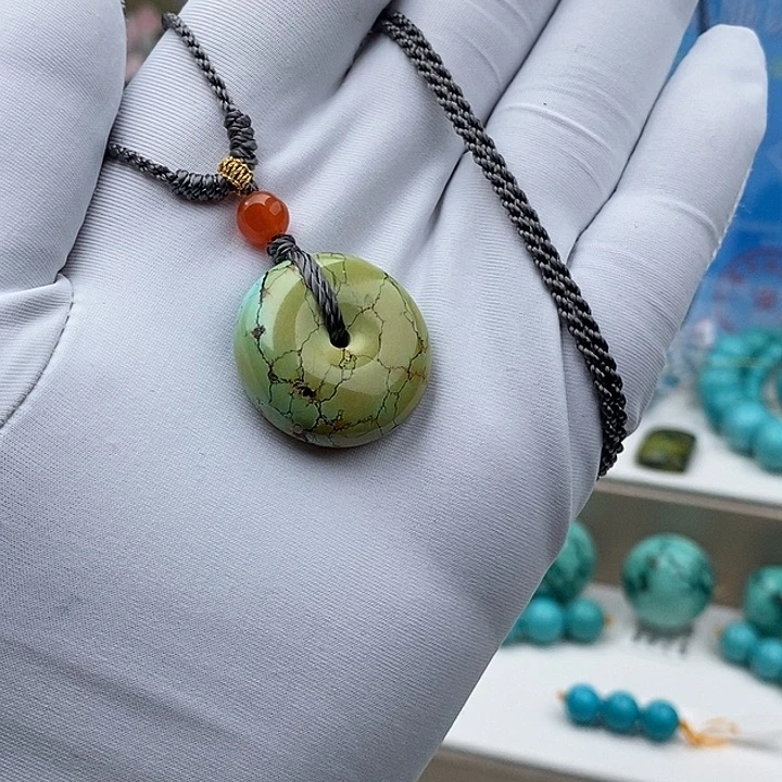 绿松石未镶嵌锁骨链