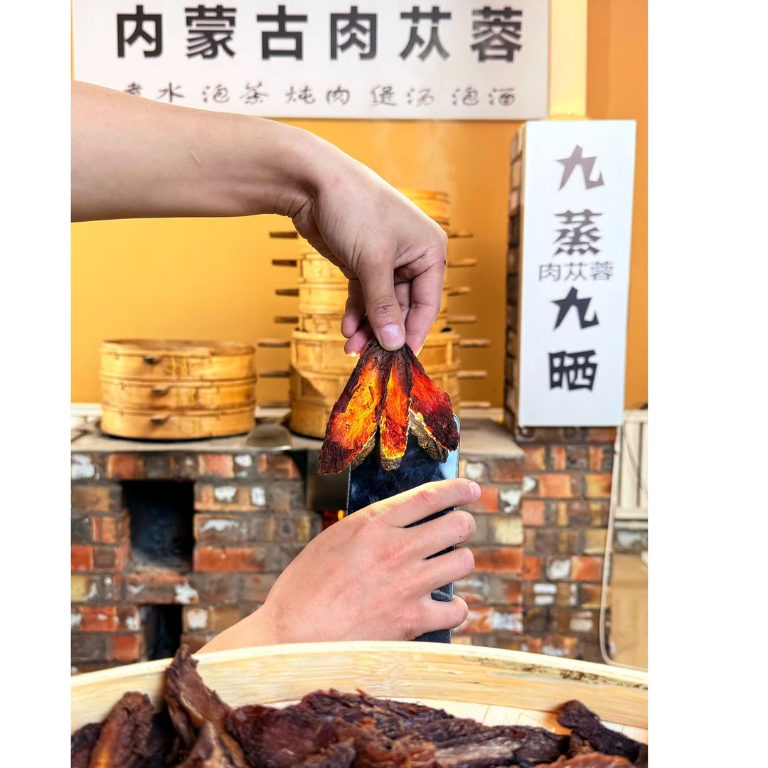 精选内蒙古阿拉善野生肉苁蓉九蒸九晒（马蹄形片）