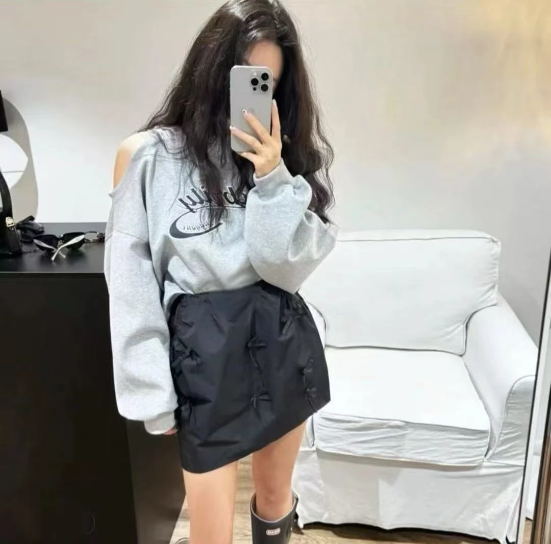 25春夏蝴蝶结短裙显瘦百搭时尚大码