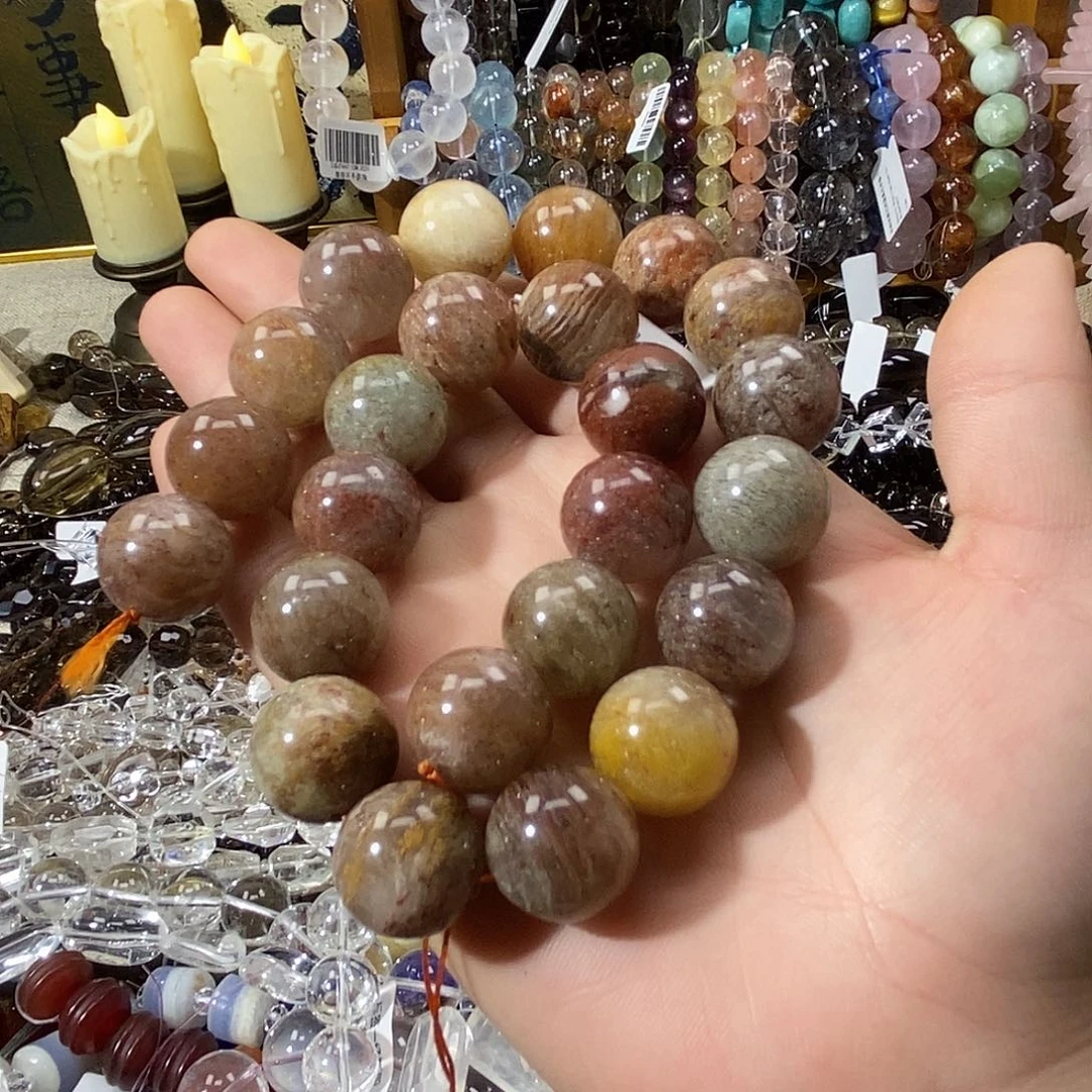 王***颖玛瑙/玉髓散珠千层幽灵卡16