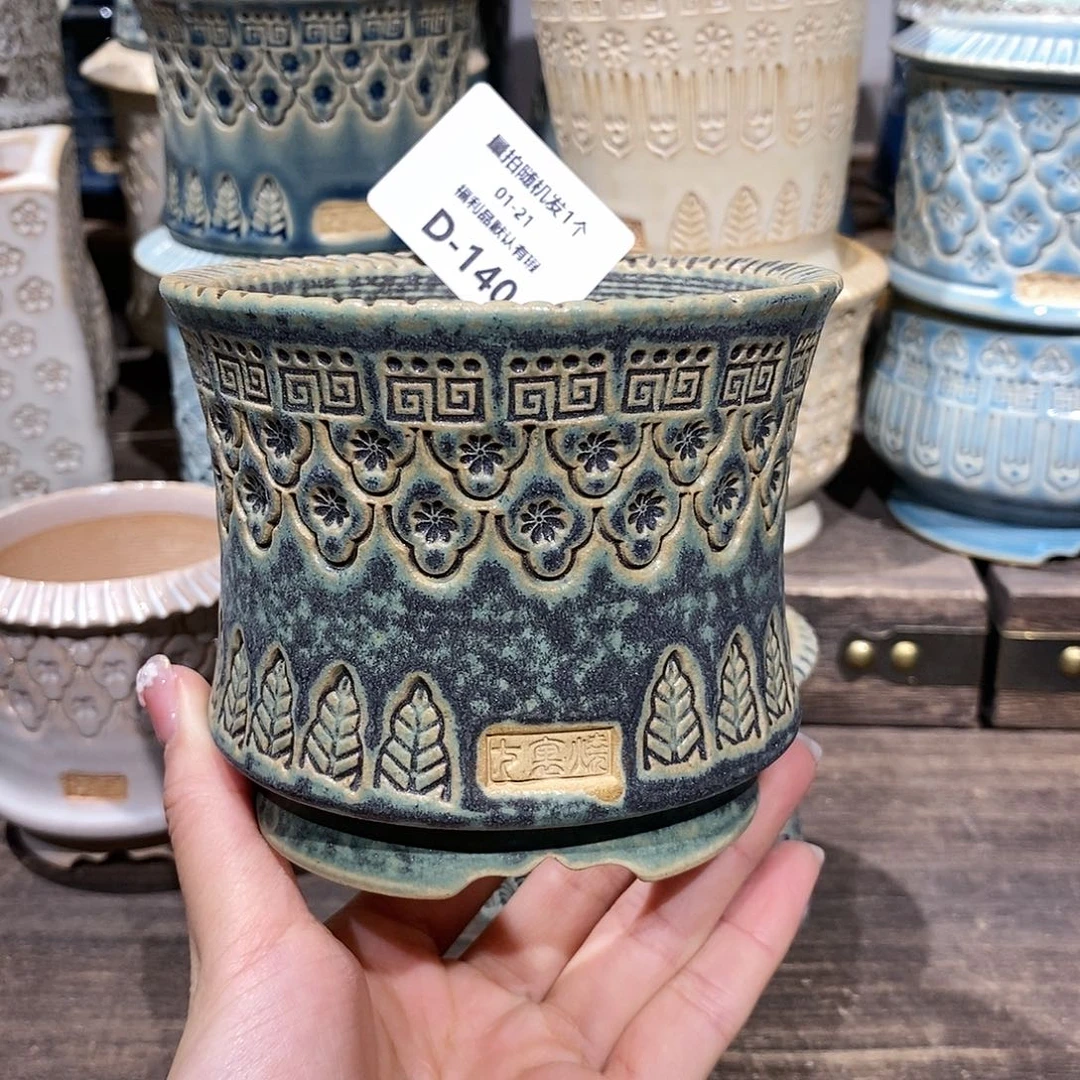 七里烧花盆1-21-140口径8萧*生