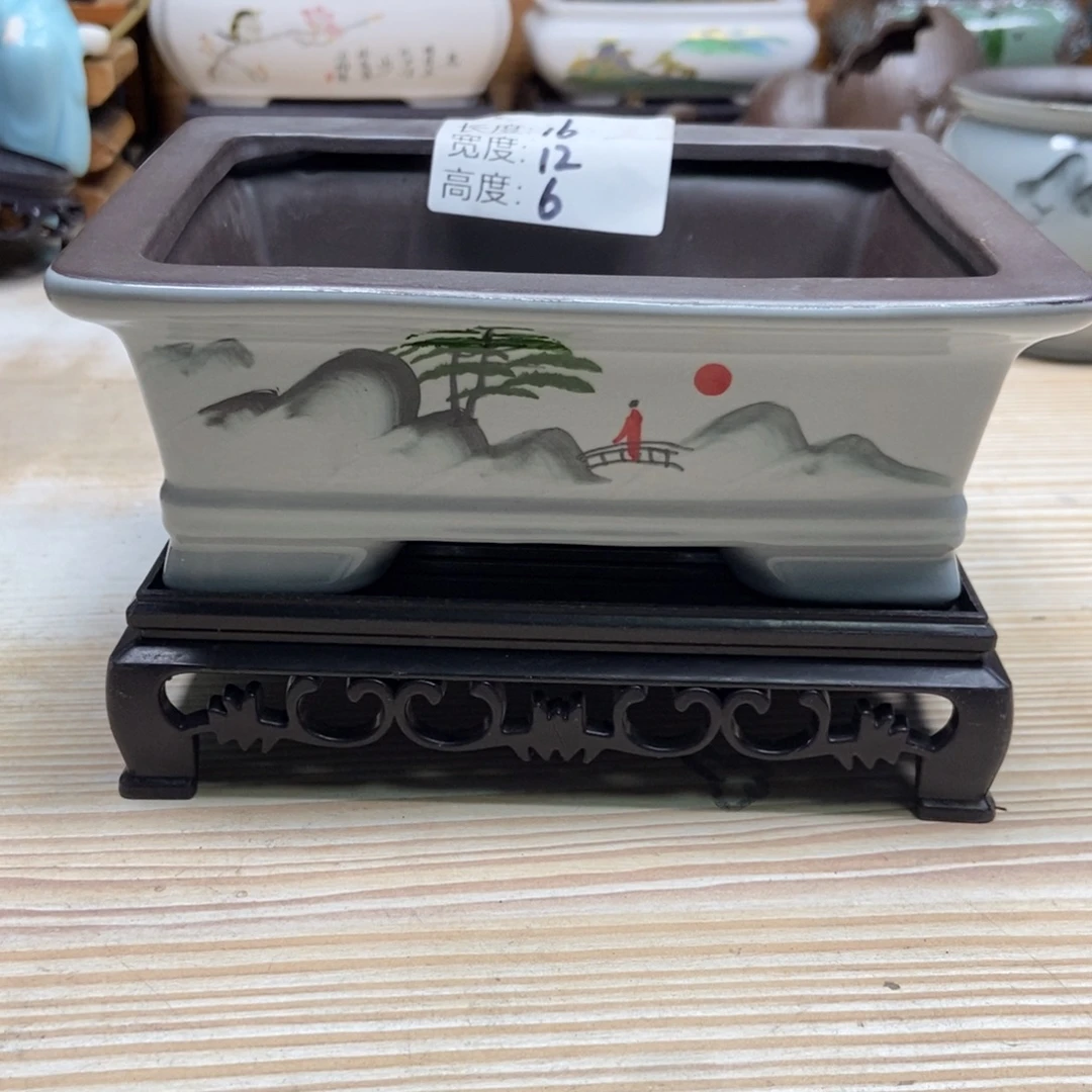 瓷片陶瓷花盆陶瓷艺术