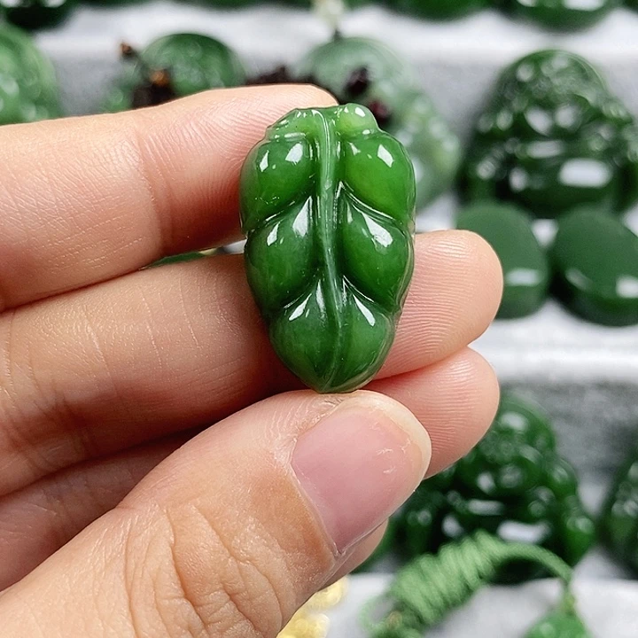 和田玉（碧玉）未镶嵌吊坠(不含链)