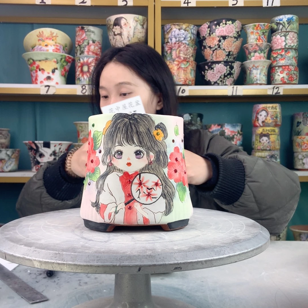 罐景德镇手工瑕疵935