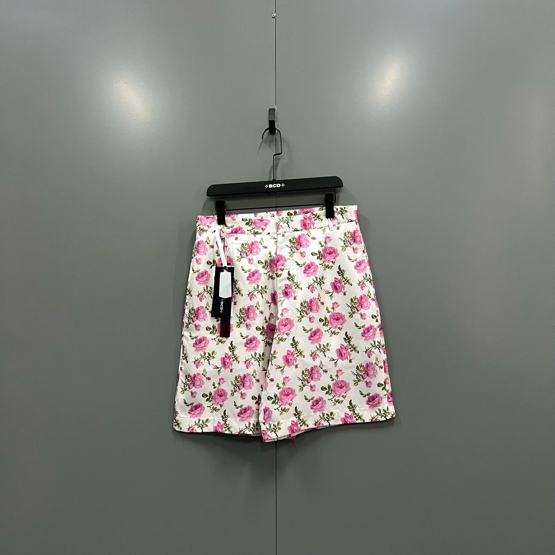 未使用 DIOR/迪奥 qq 满印花卉短裤 46码*3 /bc017623