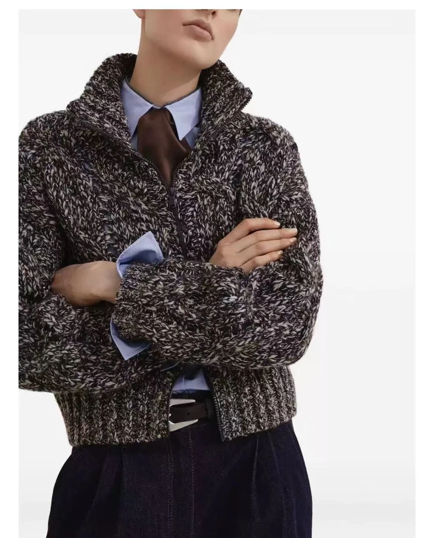 【南后·BC】2025冬季新款时尚百搭羊毛外套-6014衣长53cm