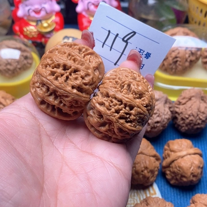 文玩核桃把件119号43平谷粗筋