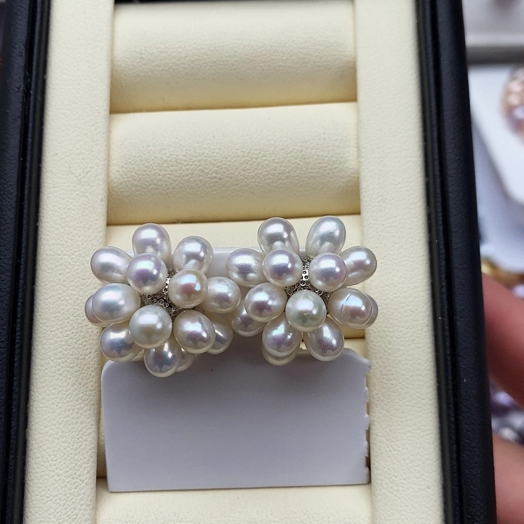 银S925镶嵌淡水珍珠颈饰