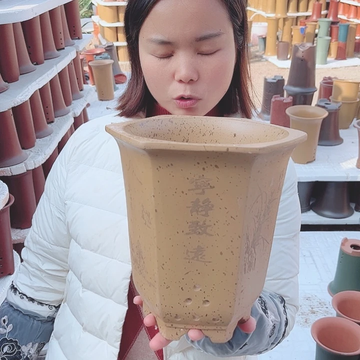 宜兴紫砂精品花盆