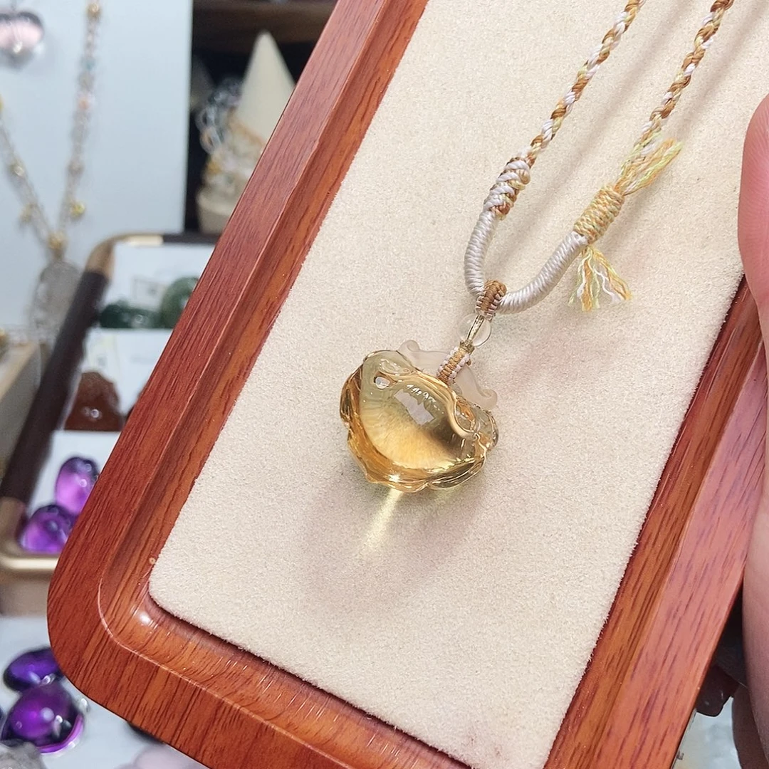 水晶未镶嵌吊坠(赠链)