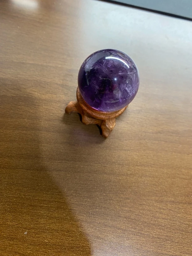 天然紫水晶球卡30A042