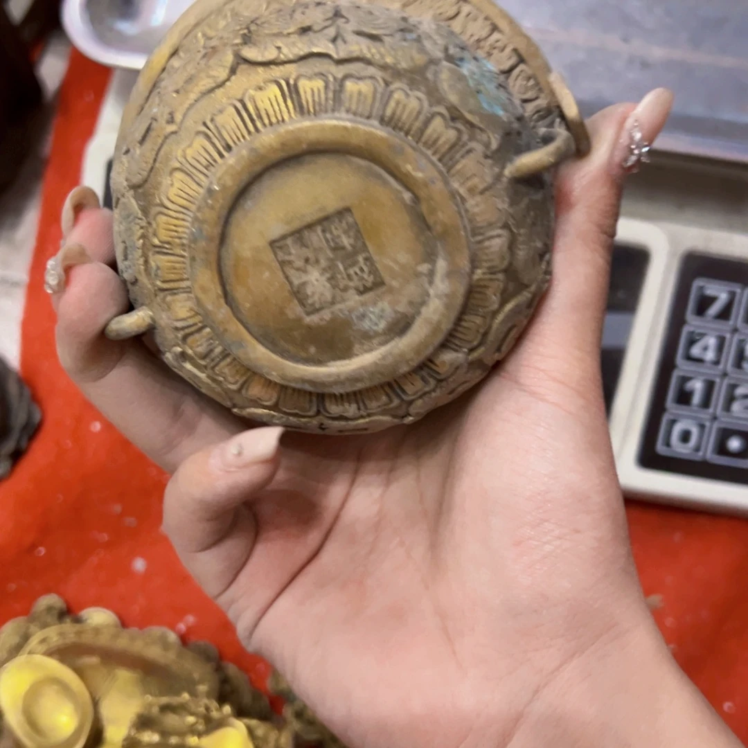 神***5黄铜摆件工艺品黄铜