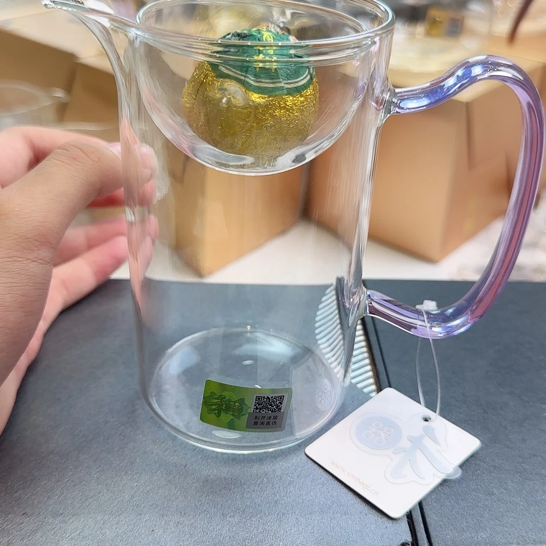 禾器沁润茶海公道杯浅紫色